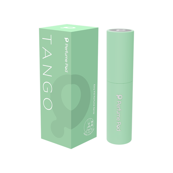 Perfume Pod Tango green Packaging